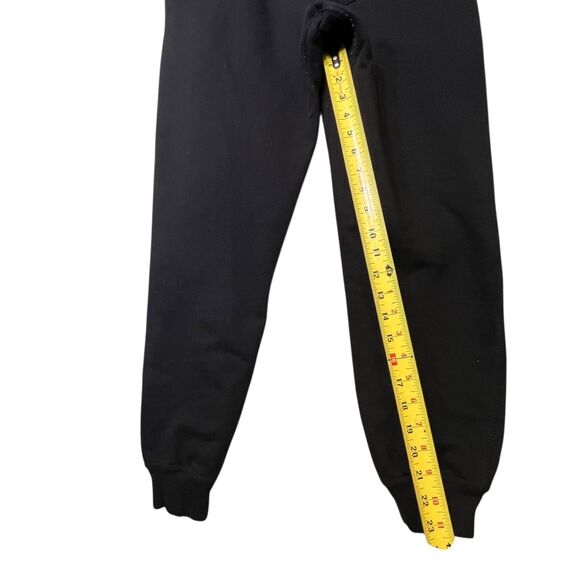 Civil Regime Sweatpants Mens Small Black Joggers Rebel Youth Rose Graphic Cuffed - Picture 6 of 13